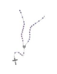 Lavender Jade Rosary Sterling Silver Rosary