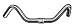 Wald Steel Handlebar 2.5" 22.5" 1' Chrome