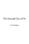 The Emerald City of Oz