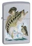 Zippo Guy Harvey Bass & Bait- Satin Chrome