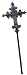 Medieval Costume Cross Staff-Scepter - Fun Medieval Costume Weapon