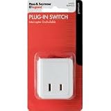Pass & Seymour #4404WBPCC8 White Plug In Cord Switch