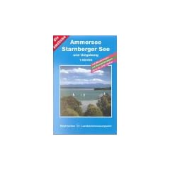 Topographische Karten Bayern, Bl.1, Ammersee, Starnberger See und Umgebung