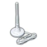 New Digital Antenna 135rd White 4in Inside Antenna Connector Mini-Uhf Male Swivel Base