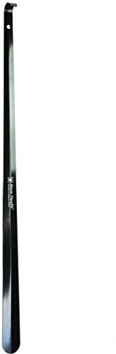 Extra Long Mobility Aid Shoe Horn, 31.5" Length (Stainless Steel) in Midnight Black from Atom Health