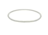 Sterling Silver Bangle 0.3mm Wide, With Frost Effect