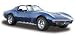 1970 Chevrolet Corvette Blue 1:24 Diecast Model Car