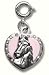 CHARM IT© Horses Head in Heart Charm with Crystals