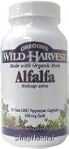Alfalfa Tops Capsules, Organic, 90 ct.