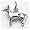 Dog Chihuahua Charm - 14K Yellow Gold