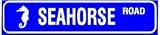 SEA HORSE ROAD fish hobby novelty NEW sign