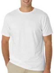 Anvil Mens' Eco-Friendly Lightweight Tee (White) (Small)