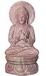 Buddha Statue Stone Carving Collectible Figurines 2 x 2 x 4.25 inches (sos378)
