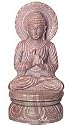 Stone Carving of Lord Buddha Made in India 2 x 2 x 4.25 inches (sos378)