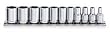 Westward 4YP67 Socket Set, 11 Pieces