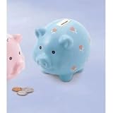 Musical Blue Piggy Bank Classic Kids Bank by Russ Berrie