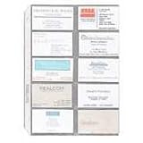 Sparco 00700 Business Card Page Refill, 3-Ring Bin, 11 x 8-1/2, 200 Capacity, 10 Dheets