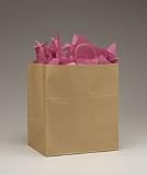 NATURAL BROWN KRAFT SHOPPING BAG 13X7X17