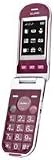 Auro M451 Klapphandy inkl. Tischladestation (1,3 Megapixel Kamera) burgund