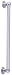 Alsons 60026-C-BX ADA 24-Inch Decorative Grab Bar, Chrome Finish