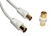 3m Coaxial Aerial Cable (Male to Male) With Coupler (Female to Female) TV Video VCR DVD Player Freeview Gold Plated Connectors