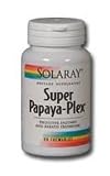 Super Papaya-Plex 180 Tabs ( Digestive enzymes and breath freshener. )( Probiotic Relieves Yeast Infections, constipation, bloating, digestive advantage ibs. ) By Solaray