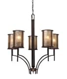 IMAGE OF ELK Lighting 15035-5 Barringer 5 Light Single Tier Chandelier in Aged Bronze