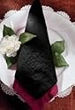 617-D13 Black Irish Linen Dinner Napkins 17x17
