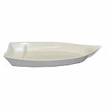 White Melamine Sushi Boat 10"(L) x4.5" (W)