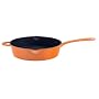Mario Batali 12-Inch Deep Skillet, Persimmon