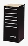 Waterloo TRX1606BK Traxx Series 6-Drawer Side Cabinet - Black