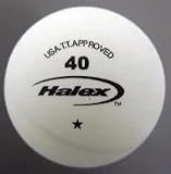 Halex Velocity 1-Star Table Tennis Ball 12-Piece Value Pack (White)