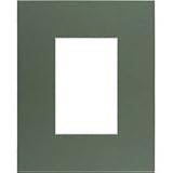 Savage ProMatte, Single 8 x 10 Photo Mat with 4 x 6 Opening, Bevel Cut, Acid Free, Single Color: Cypress Green