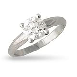 Platinum Ring in prong setting