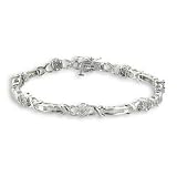 2ctw Diamond Eternal Bouquet Flower Bracelet