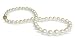 9 x 12.7mm white silver Australian south sea cultured pearl necklace 18"
