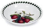 Portmeirion Strawberry Fair Earthenware Low Serving Pasta Bowl, Set of 6