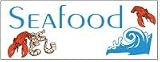 NEOPlex 3' x 6' Seafood Theme Business Advertising Banner - Seafood Wave Shrimp Lobsters