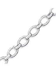 Sterling Silver 7.75 Inch Polished Fancy Link Toggle Bracelet - 7.75 Inch