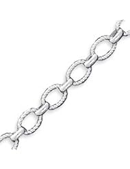 Sterling Silver 8.75 Inch Polished Fancy Link Toggle Bracelet - 8.75 Inch