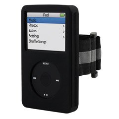 21FN7DmLAtL. SL500  Belkin Sports Sleeve Case and Armband for 60 GB iPod 5G, 5.5G (Black)