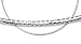 Jewelry : 14KT White Gold Choker Omega Necklace
