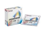 Review TDK  / TDK 8cm DVD-RW photo inkjet printable 30 minute - 5 disc pack with jewel cases IJP