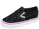 Vans Kids Classic Slip-On (Infant Toddler) OS | Girls Shoes (Hollow Hearts) Black Raspberry Rose