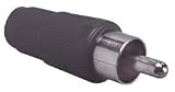 RCA Plug Black Plastic