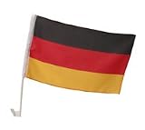 Autofahne Deutschland, 2er-Set, Wind- und wetterfest, ca. 450 x 300 mm - 