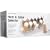 Kitchen Craft Chrome Plated Spice Rack & 12 Glass Bottles
