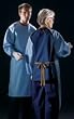 [Itm] Ciel Blue, Medium [Acsry To]: Unisex ASEP A/S Barrier Backless Gown - Ciel Blue, Medium