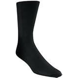 Diabetic Socks, Ultra Light, 6pair, Crew/Black Size 10-13