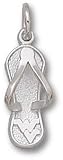 West Virginia Univ Wv Flip Flop 5/8 Charm/Pendant -14K/10K, Stainless Steel or Gold Plated